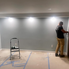 Finished Basement Project in Shelton